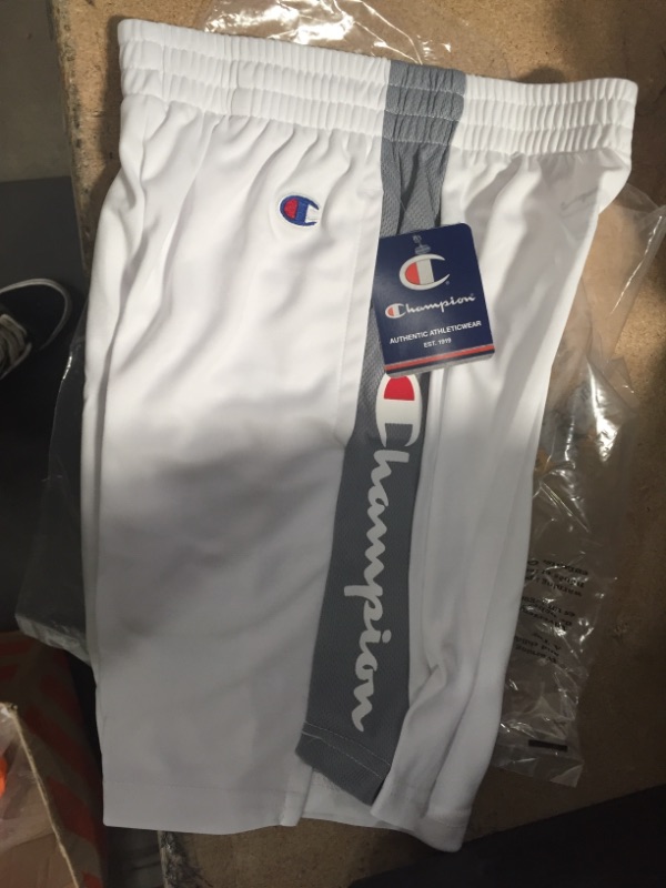 Photo 2 of Champion Boys Hertiage Script Mesh Short size small
