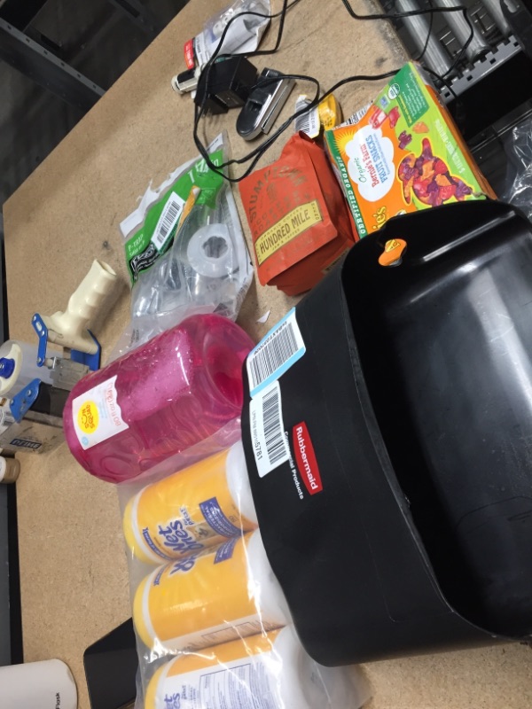 Photo 1 of **NO REFUNDS/RETURNS** -Bundle of miscellaneous home goods some food, wipes, etc. 

