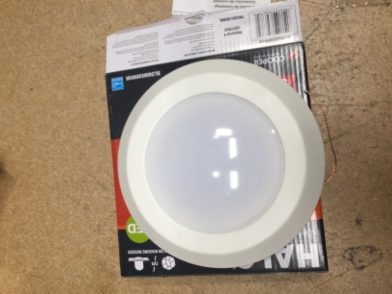 Photo 2 of 7340664 6 in. 600 Lumens Recessed Ceiling LED Light - White
