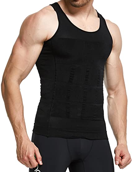 Photo 1 of GKVK Mens Slimming Body Shaper Vest Shirt Abs Abdomen Slim m
