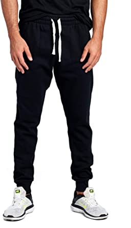 Photo 1 of PROGO USA Men's Casual Jogger Sweatpants Basic Fleece Marled Jogger Pant Elastic Waist 2XL 
