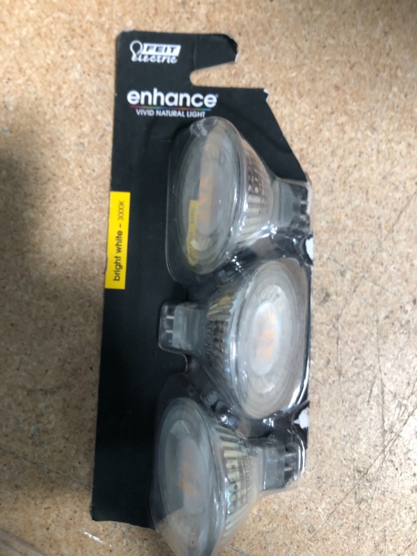 Photo 2 of 3918562 50 Watt Equivalence Enhance 6 Watt 450 Lumen MR16 Track LED Bulb, Bright White - Pack of 6
