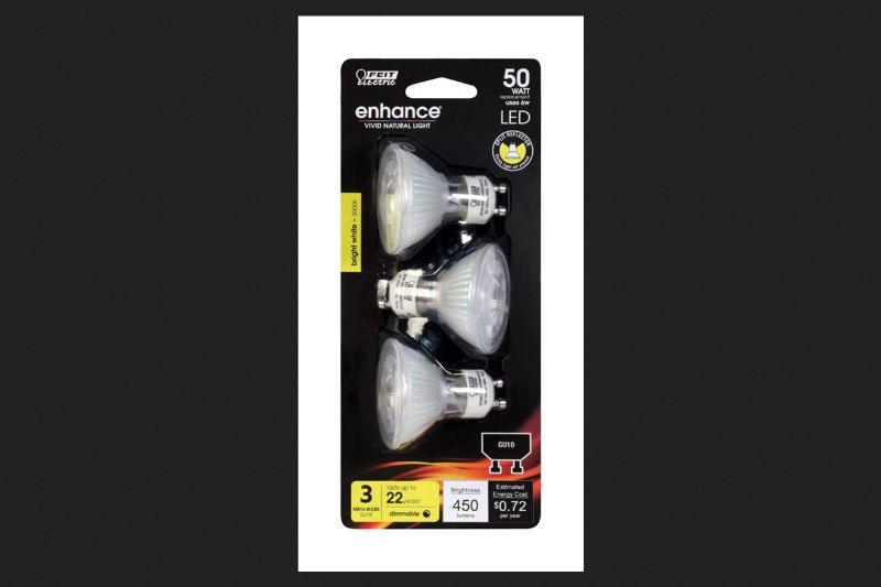 Photo 1 of 3918562 50 Watt Equivalence Enhance 6 Watt 450 Lumen MR16 Track LED Bulb, Bright White - Pack of 6
