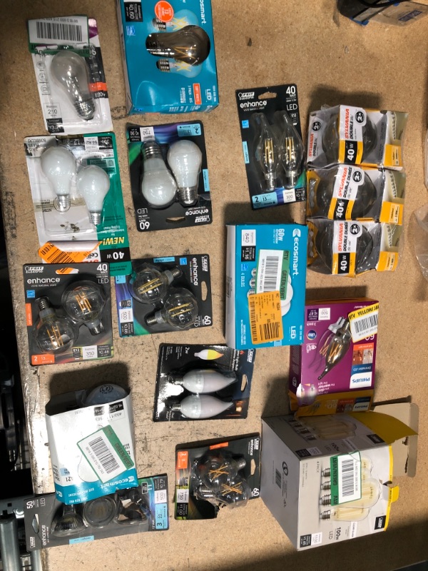 Photo 1 of **NO REFUNDS/RETURNS** Home Depot Bundle; Lightbulbs and Electrical Accessories 