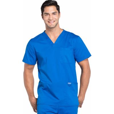 Photo 1 of Cherokee Workwear Revolution Scrubs Top for Men V-Neck WW670, XL, Royal
