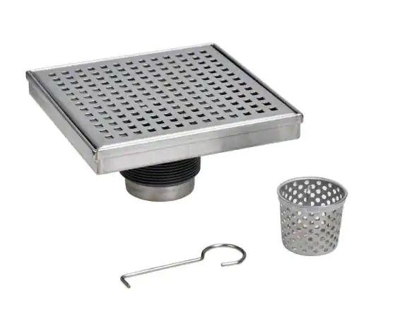 Photo 1 of 
OATEY
Designline 6 in. x 6 in. Stainless Steel Square Shower Drain with Square Pattern Drain Cover