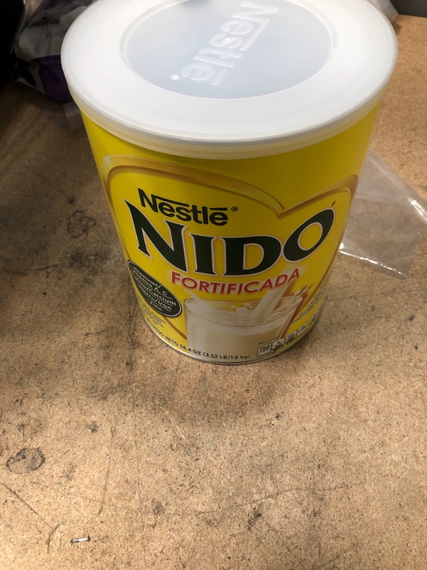 Photo 2 of **BEST BY DATE:05/31/2022*NONREFUNDABLE**NIDO Fortificada Powdered Drink Mix - Dry Whole Milk Powder with Vitamins and Minerals - 56.4 Oz (3.52 LB) Canister
