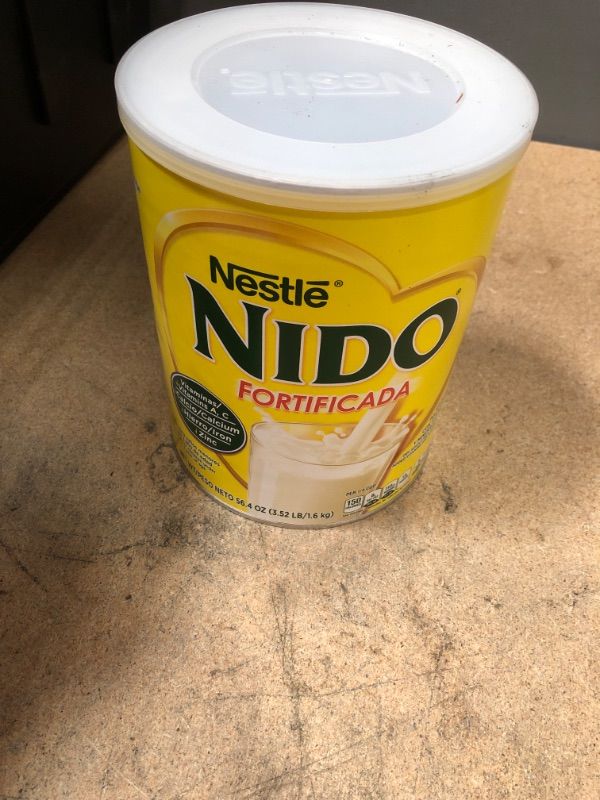 Photo 2 of **BEST BY DATE:05/31/2022**NONREFUNDABLE** NIDO Fortificada Powdered Drink Mix - Dry Whole Milk Powder with Vitamins and Minerals - 56.4 Oz (3.52 LB) Canister
