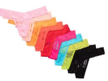 Photo 1 of Alyce Ives Intimates Womens All Lace Thong, Pack of 10