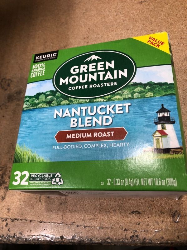 Photo 2 of  Best by 12/13/23 Green Mountain Coffee Roasters Nantucket Blend, Single-Serve Keurig K-Cup Pods, Medium Roast Coffee, 32 Count nonrefundable 