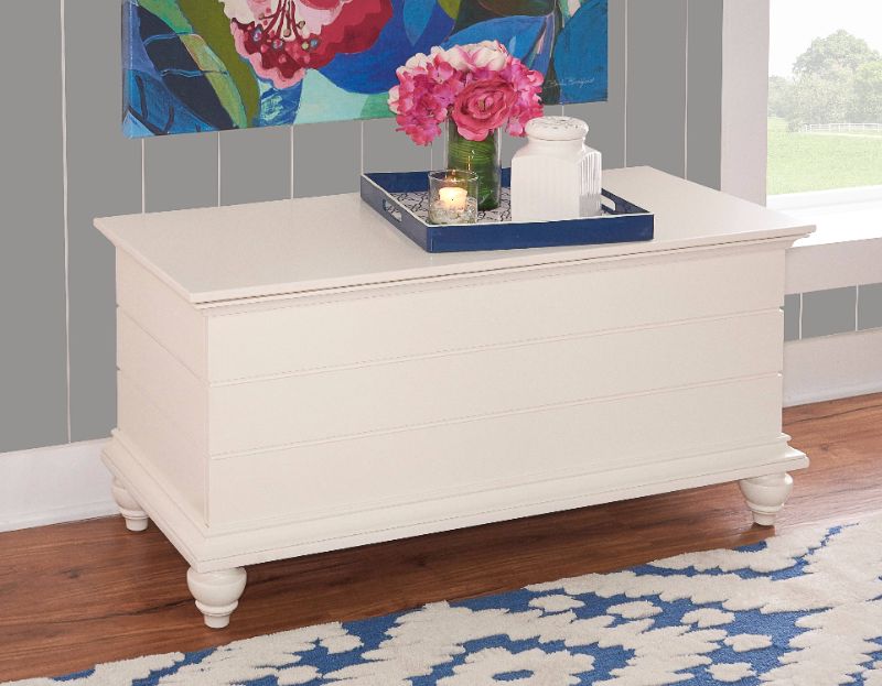 Photo 1 of 15A7040 Whitehurst Cedar Chest, White
