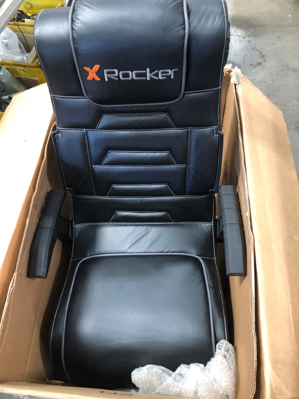 Photo 6 of X Rocker, 5139601, Pro Series Pedestal 2.1 Video Gaming Chair, Black
