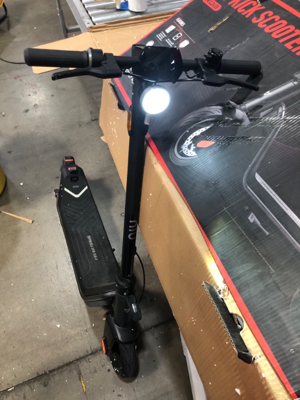 Photo 4 of (DOES NOT FUNCTION)NIU Electric Scooter for Adults - 350W Power(Sport Ver. 300W), 31 Miles Long Range(S Ver. 25), Max Speed 20MPH(S Ver. 17.4MPH), Wider Deck, 9.5'' Tubeless Fat Tires, Portable & Folding, UL Certified
