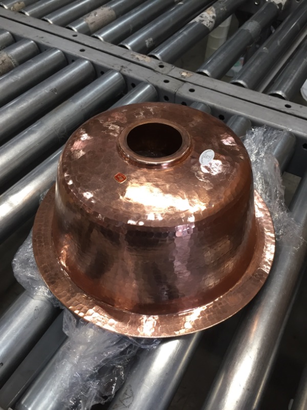 Photo 3 of 12" ROUND COPPER DROP IN SINK