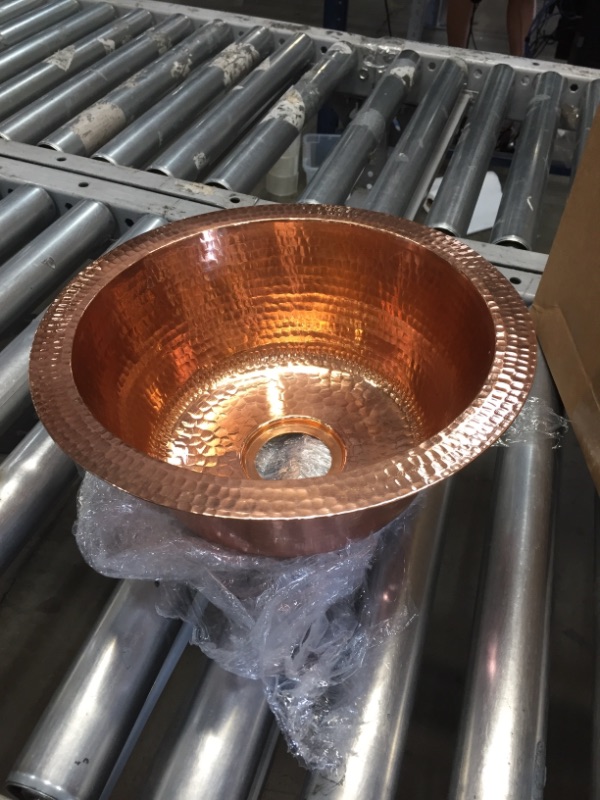 Photo 2 of 12" ROUND COPPER DROP IN SINK