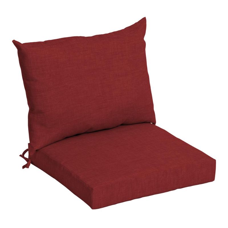 Photo 1 of Arden Selections Leala Texture 21-inch Square Patio Chair Cushion Set
