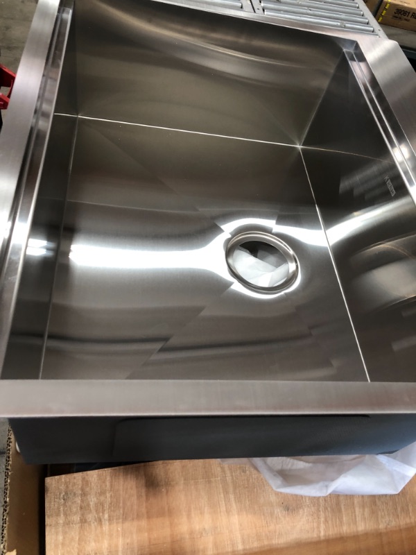 Photo 3 of 25 Inch Kitchen Sink, Kichae Drop In Stainless Steel 18 Gauge Kitchen Sinks Single Bowl 25" x 22"x 9" Topmount Deep Basin
