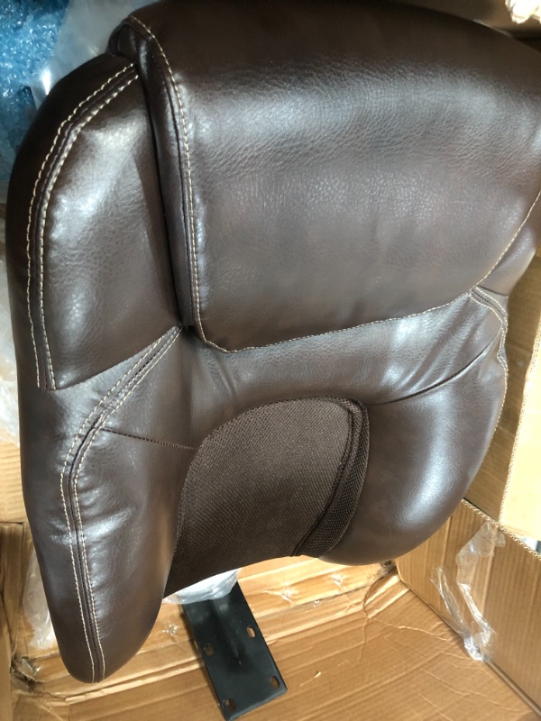 Photo 6 of **MISSING PARTS** Serta Back in Motion Health & Wellness Ergonomic Bonded Leather Mid-Back Office Chair, Frye Chocolate
