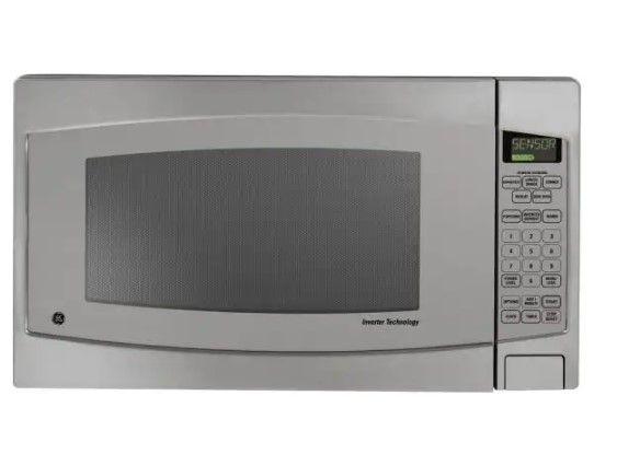 Photo 1 of 2.2 cu. ft. Countertop Microwave in Stainless Steel with Defrost and Sensor Controls
