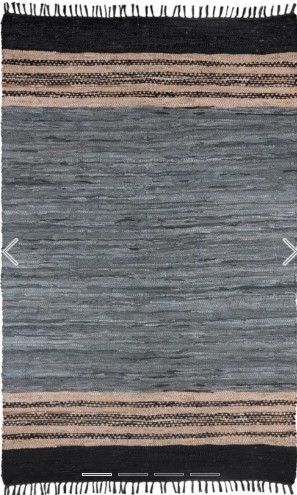 Photo 1 of 7'9" x 10'3" matador leather chindi rug