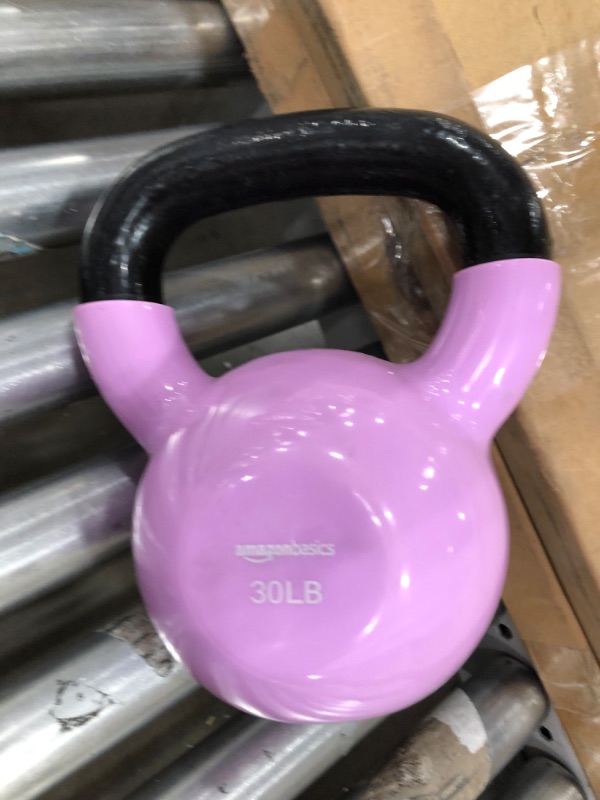 Photo 2 of 
Amazon Basics Vinyl Coated Cast Iron Kettlebell Weight
Style:30lb