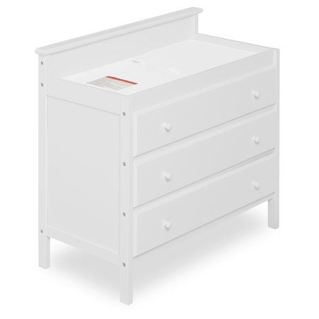 Photo 1 of **MISSING HARDWARE**
Dream on Me Mason Modern Changing Table with Free Changing Pad in White
