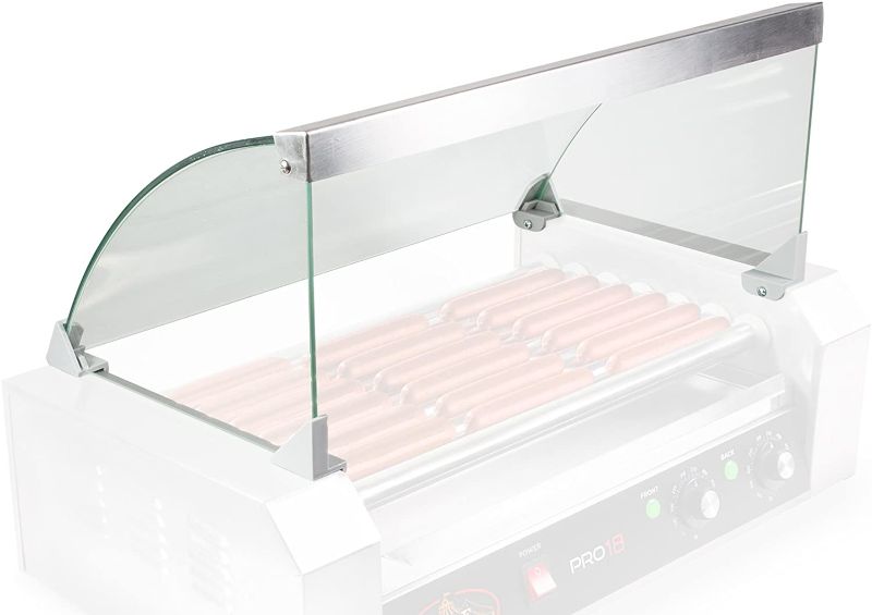 Photo 1 of Olde Midway Glass Cover ONLY for Hot Dog 7 Roller Grill Cooker Machine - Replacement or Upgrade
