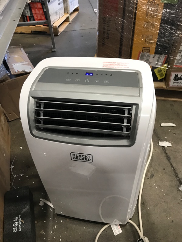 Photo 4 of BLACK+DECKER 6,500 BTU DOE (12,000 BTU ASHRAE) Portable Air Conditioner with Remote Control, White
