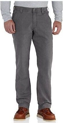 Photo 1 of Carhartt Rugged Flex Rigby Dungaree Pants for Men - Gravel - 40x34
