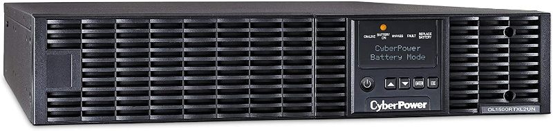 Photo 1 of CyberPower OL1500RTXL2U Smart App Online UPS System, 1500VA/1350W, 8 Outlets, 2U Rack/Tower
