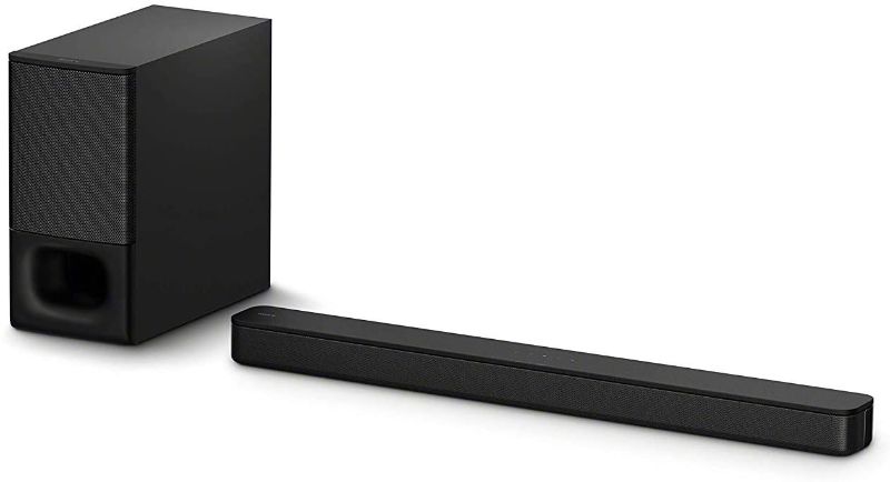 Photo 1 of Sony HT-S350 Soundbar with Wireless Subwoofer: S350 2.1ch Sound Bar and Powerful Subwoofer - Home Theater Surround Sound Speaker System for TV - Blutooth and HDMI Arc Compatible Bar Black
