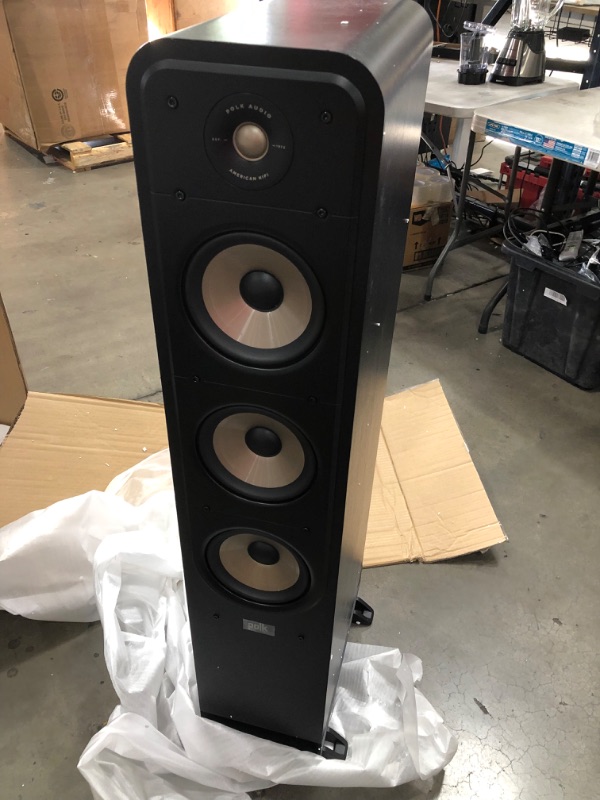 Photo 2 of Polk Signature Elite ES60 Tower Speaker - Hi-Res Audio Certified and Dolby Atmos & DTS:X Compatible, 1" Tweeter & Three 6.5" Woofers, Power Port Technology for Effortless Bass, Stunning Black
