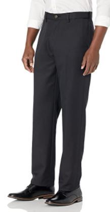 Photo 1 of Amazon Essentials Men's Classic-Fit Expandable-Waist Flat-Front Dress Pant
34X31 