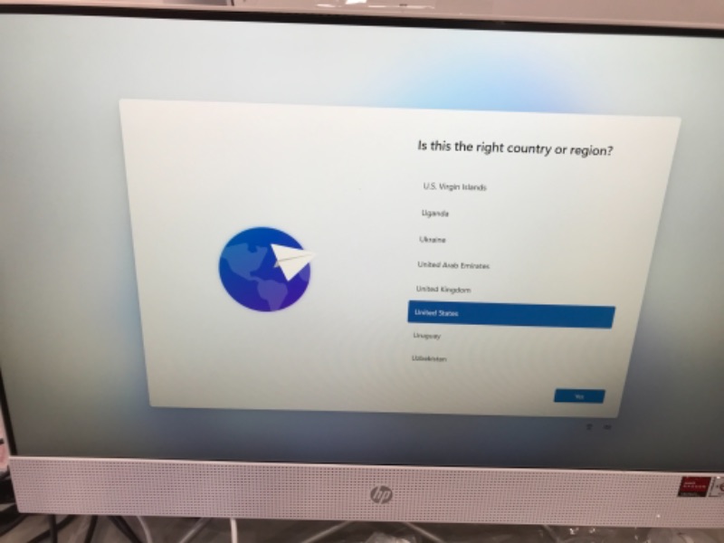 Photo 6 of HP 22" All-in-One Desktop, AMD Athlon Silver 3050U Processor, AMD Radeon Graphics, 4 GB RAM, 256 GB SSD, Windows 11 Home (22-dd0210, Snow White)