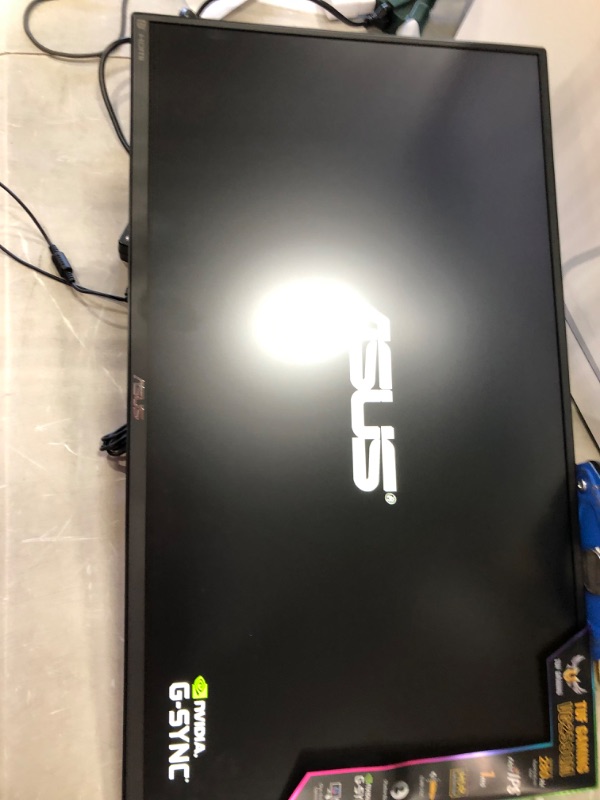 Photo 2 of ASUS TUF Gaming VG259QM 24.5” Monitor, 1080P Full HD (1920 x 1080), Fast IPS, 280Hz, G-SYNC Compatible, Extreme Low Motion Blur Sync,1ms, DisplayHDR 400, Eye Care, DisplayPort HDMI BLACK