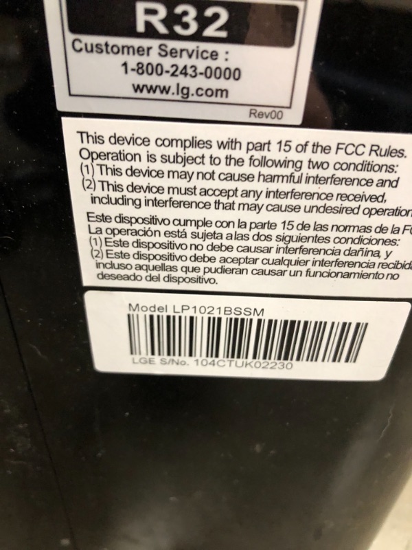 Photo 6 of LG 10,000 BTU (DOE) / 14,000 BTU (ASHRAE) Smart Portable Air Conditioner, Cools 450 Sq.Ft. (18' x 25' room size), Smartphone & Voice Control works with LG ThinQ, Amazon Alexa and Hey Google, 115V