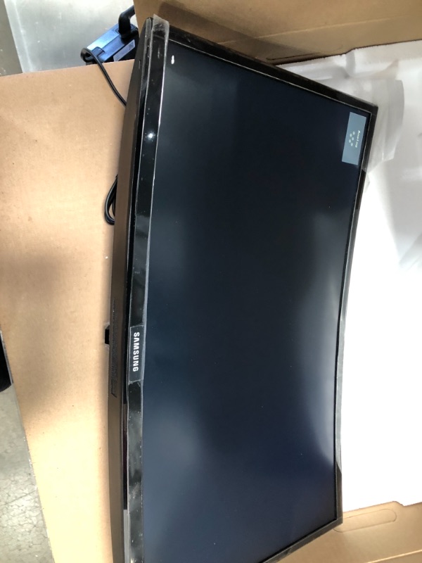 Photo 2 of SAMSUNG 23.5” CF396 Curved Computer Monitor, AMD FreeSync for Advanced Gaming, 4ms Response Time, Wide Viewing Angle, Ultra Slim Design, LC24F396FHNXZA, Black