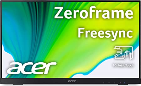 Photo 1 of Acer UT222Q bmip 21.5” Full HD (1920 x 1080) 10 Point Touch Monitor with AMD FreeSync Technology | Up to 75Hz | 5ms (Display Port, HDMI Port, VGA & USB Port)