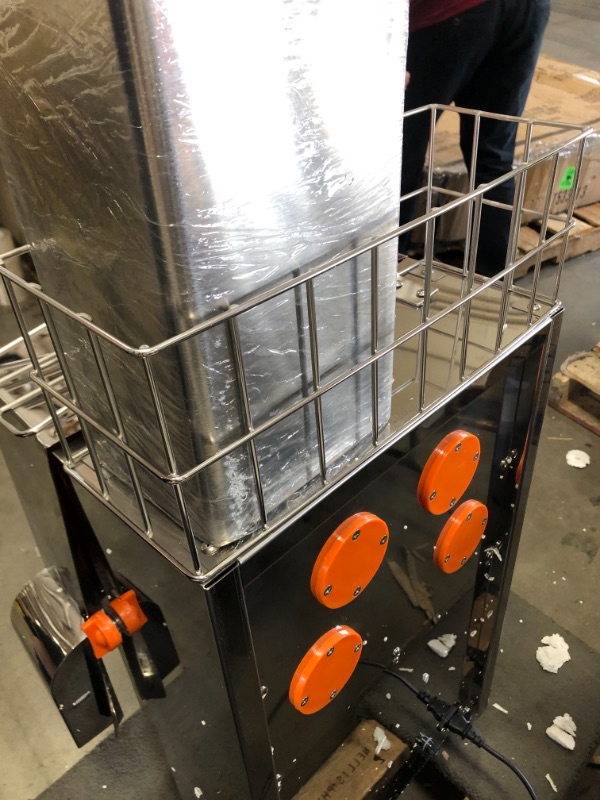 Photo 5 of PARTS ONLY NON REFUNDABLE DID NOT POWER ON 
VBENLEM Commercial Juicer Machine, 110V Juice Extractor, 120W Orange Squeezer for 22-30 per Minute, Electric Orange Juice Machine with Pull-Out Filter Box SUS 304 Tank Stainless Cover and Two Buckets