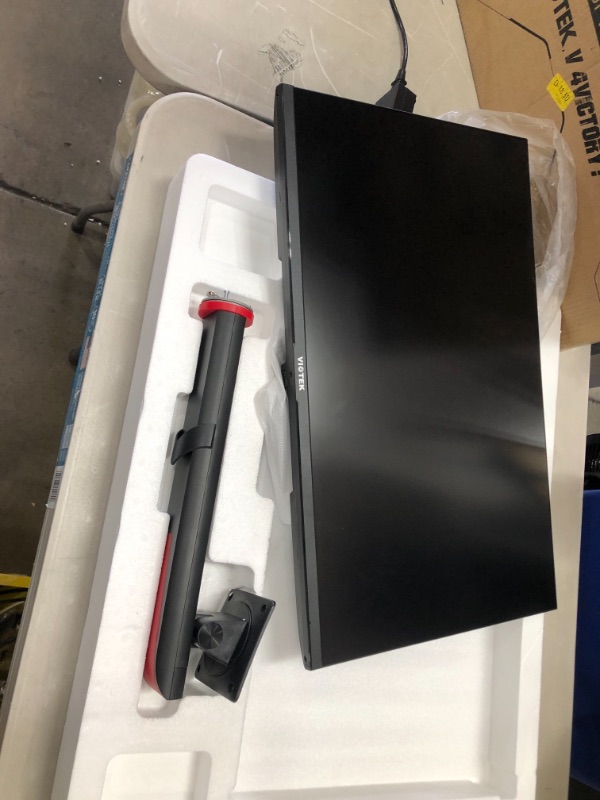 Photo 2 of PARTS ONLY NON REFUNDABLE 
VIOTEK GFV27DAB 27” 165Hz QHD 1440p 1ms (MPRT) Gaming Monitor with Adjustable Stand, Portrait Rotation, HDR, Freesync, 99% sRGB Widescreen VA Panel, LED Backlight, 3-Years Zero Dead Pixels, VESA