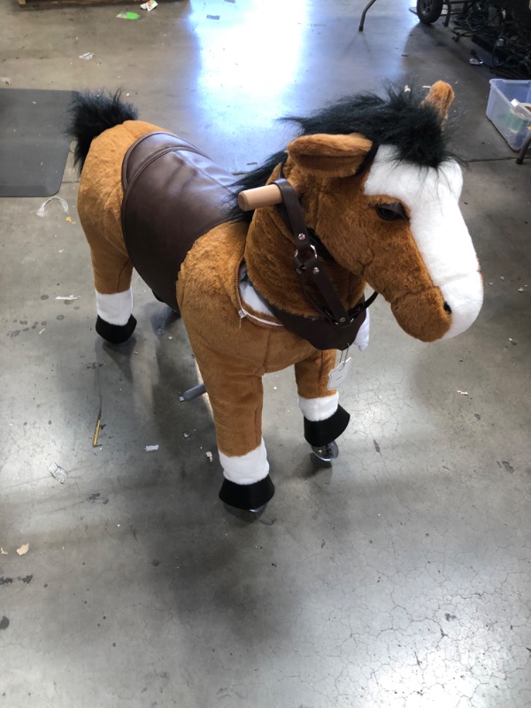 Photo 1 of Gidygo Kids Ride On Pony Rider Horse Riding Walking Plush Animal for Children 3 to 6 Years Old or Up to 65 Pounds
