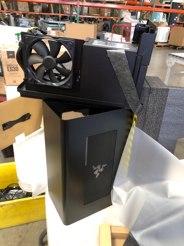 Photo 2 of Razer Core X Aluminum External GPU Enclosure (eGPU): Compatible with Windows & MacOS Thunderbolt 3 Laptops, NVIDIA /AMD PCIe Support, 650W PSU, Classic Black
