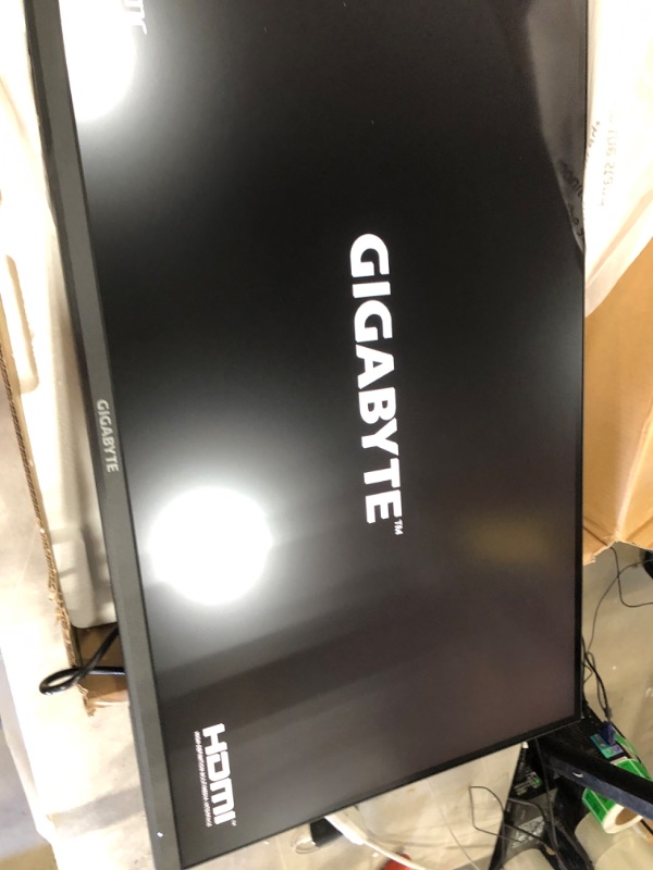 Photo 2 of GIGABYTE M32U 32" 144Hz 4K FreeSync Compatible Gaming Monitor, SS IPS, 3840x2160 Display, 1ms Response Time (MPRT), 1x Display Port 1.4, 2x HDMI 2.1, 3x USB 3.0, 1x USB Type C
