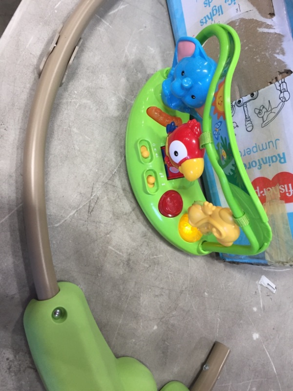 Photo 2 of Fisher-Price Rainforest Jumperoo, freestanding baby activity center with lights, music, and toys
