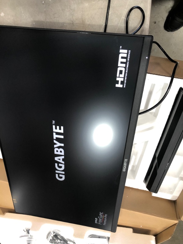 Photo 3 of GIGABYTE M32U 32" 144Hz 4K FreeSync Compatible Gaming Monitor, SS IPS, 3840x2160 Display, 1ms Response Time (MPRT), 1x Display Port 1.4, 2x HDMI 2.1, 3x USB 3.0, 1x USB Type C
