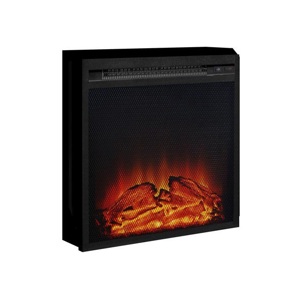 Photo 1 of AltraFlame 18"  Mesh Front Electric Fireplace Insert, Black
