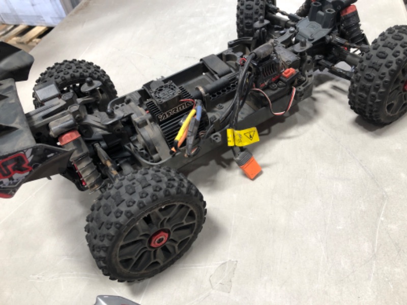 Photo 1 of **DAMAGED**  ARRMA 1/8 Typhon 4X4 V3 3S BLX Brushless Buggy RC Truck RTR (Transmitter and Receiver Included, Batteries and Charger Required), Red, ARA4306V3
