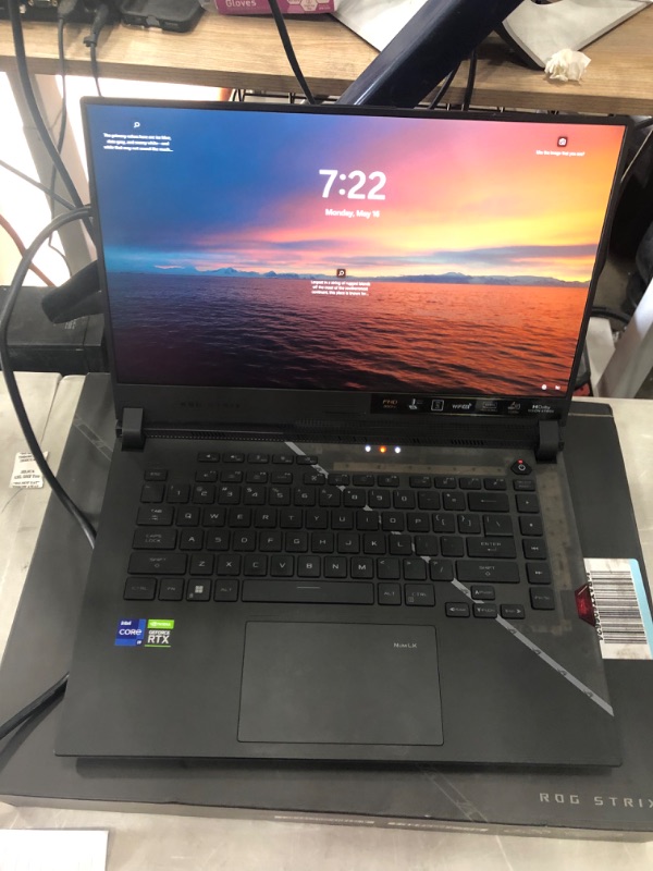 Photo 1 of ASUS ROG Strix Scar 15 (2022) Gaming Laptop, 15.6” 300Hz IPS FHD Display, NVIDIA GeForce RTX 3070 Ti,Intel Core i9 12900H, 16GB DDR5, 1TB SSD, Per-Key RGB Keyboard, Windows 11 Home, G533ZW-AS94