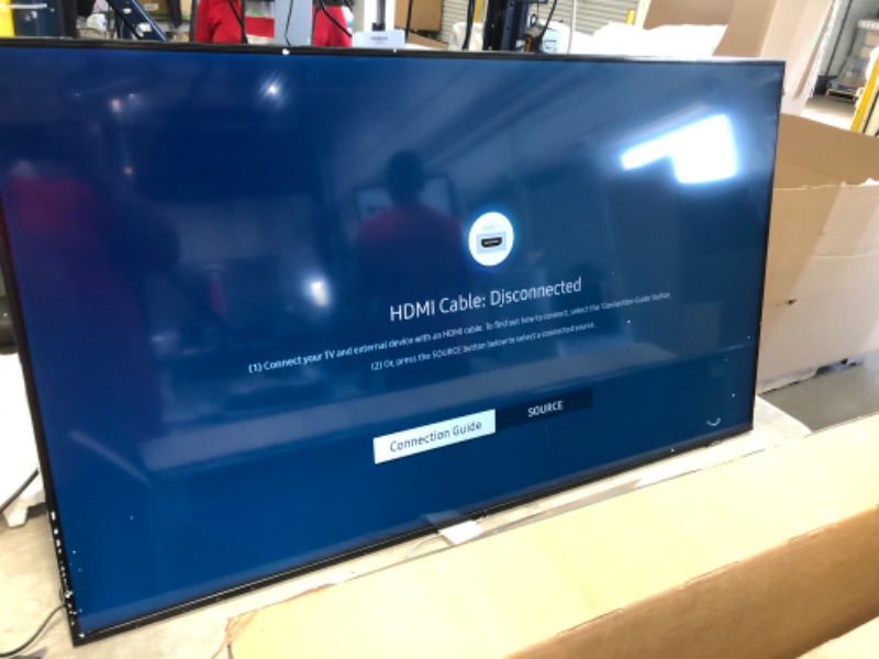 Photo 2 of SAMSUNG 55-Inch Class AU8000 Series Crystal 4K UHD HDR Smart TV with Alexa Built-in, 3 HDMI Ports, Ultra Slim Design (UN55AU8000FXZA, 2021 Model)
