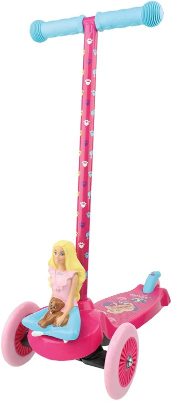 Photo 1 of Dimensions 3D Barbie Self Balancing Scooter ACTSCOT-479BB | Toddler Scooter & Kids Scooter, 3 Wheel Platform, Foot Activated Brake, 75 lbs Weight Limit, for Ages 3 and Up
